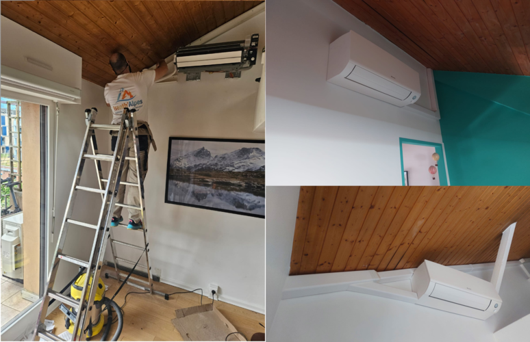 Installation pompe à chaleur bi-split Daikin Gamme Perfera - Appartement Grenoble